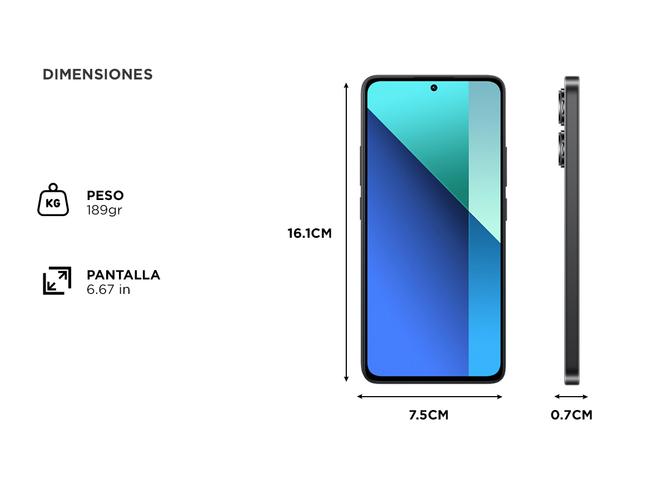 Celular Xiaomi Redmi Note 13 8GB 256GB - 5