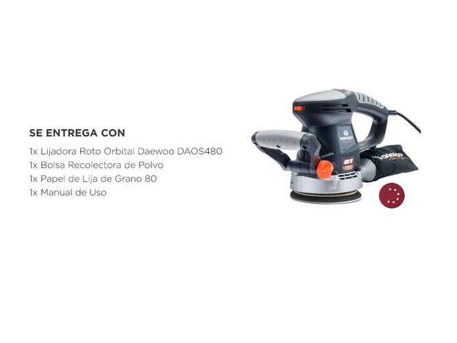 Lijadora Roto Orbital Daewoo DAOS480 Eléctrica 480W - 5