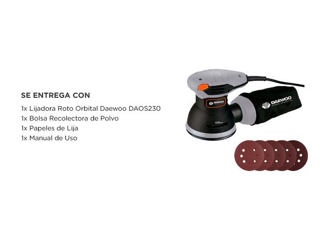 Lijadora Roto Orbital Daewoo DAOS230 Eléctrica 240W - 5