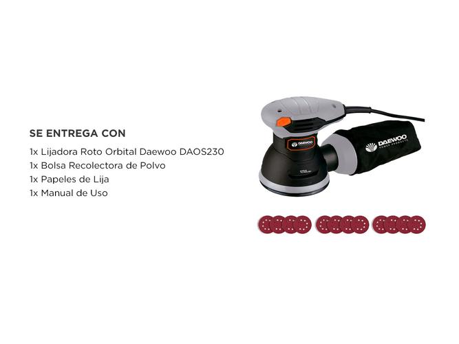 Lijadora Roto Orbital Daewoo DAOS230 Eléctrica 240W - 5