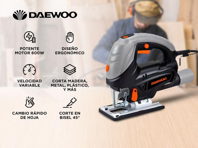 Sierra Caladora Daewoo DAJS600 Corta Madera Metal Plástico - 1