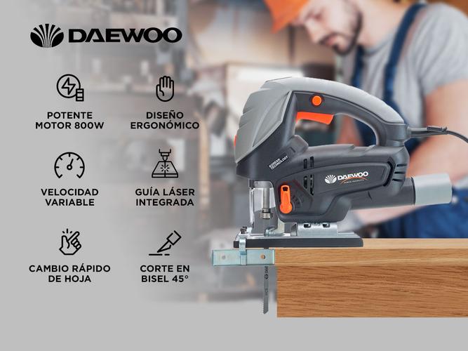 Sierra Caladora Daewoo DAJS800 Con Sistema De Cambio Rápido De Hoja - 1