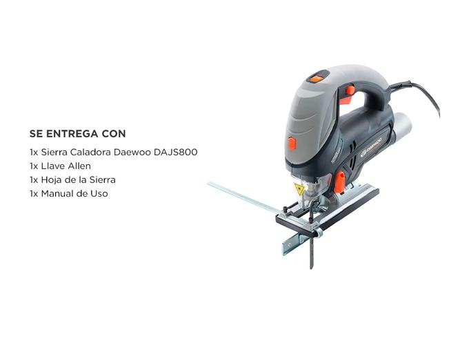 Sierra Caladora Daewoo DAJS800 Con Sistema De Cambio Rápido De Hoja - 5