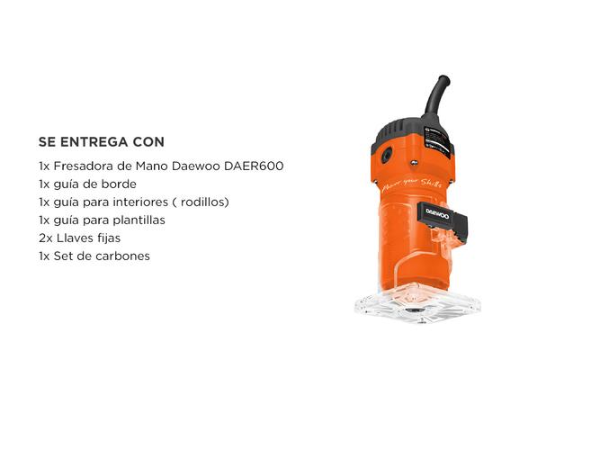 Fresadora Router de Mano Daewoo DAER600 550W Compacta y Precisa - 5