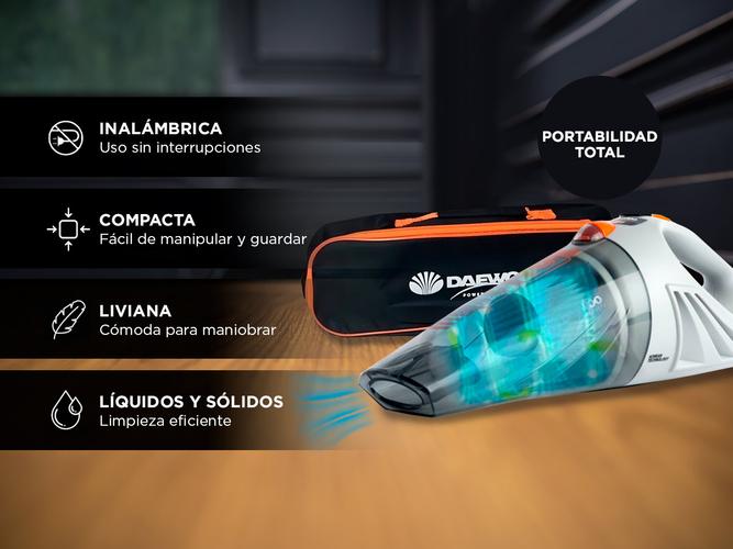 Aspiradora de Mano Daewoo DAVC200LI 94W Batería y Accesorios - 2