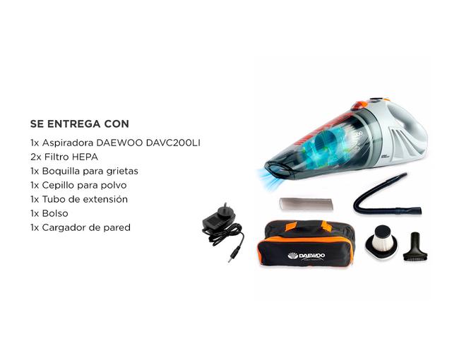 Aspiradora de Mano Daewoo DAVC200LI 94W Batería y Accesorios - 5