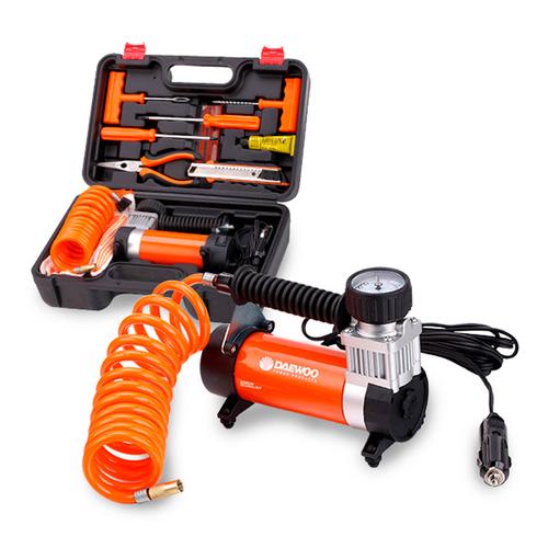 Compresor de Aire Portatil Daewoo DW55-P  completo para viajes - 0