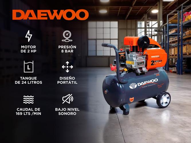 Compresor De Aire Daewoo DAC24D Portátil 2 HP - 1