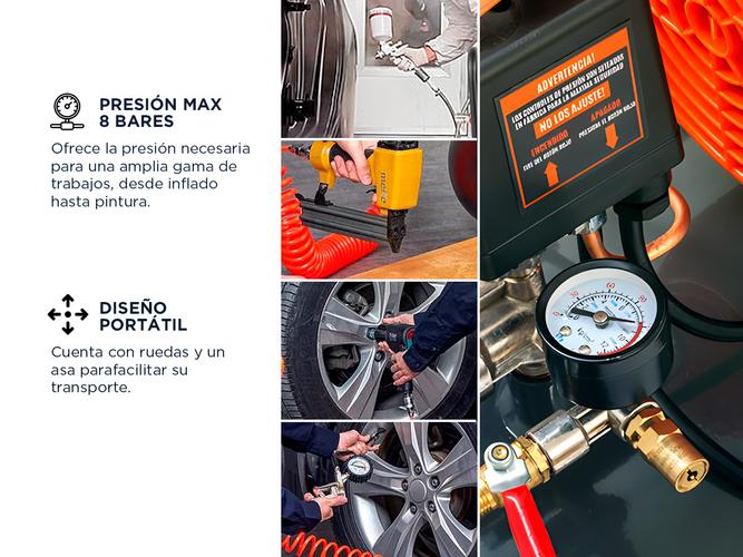Compresor De Aire Daewoo DAC24D Portátil 2 HP - 2