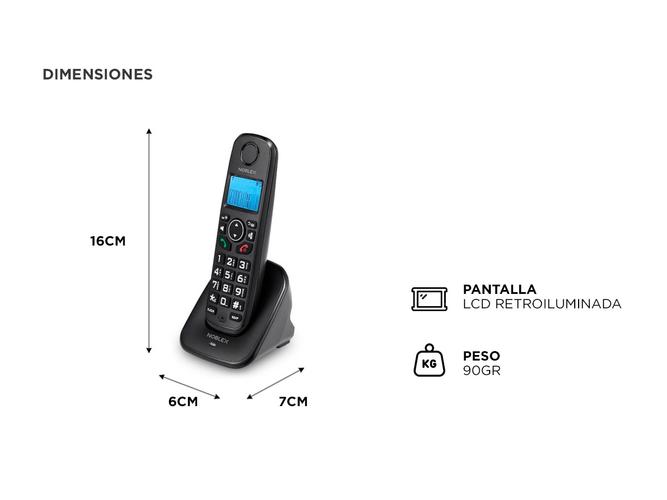 Teléfono Inalámbrico Digital Noblex - 4
