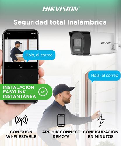 Kit Cámaras de Seguridad Hikvision WiFi EasyLink NKS422W02H 2MP Bullet  Turret con NVS - 1