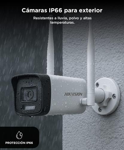 Kit Cámaras de Seguridad Hikvision WiFi EasyLink NKS422W02H 2MP Bullet  Turret con NVS - 4