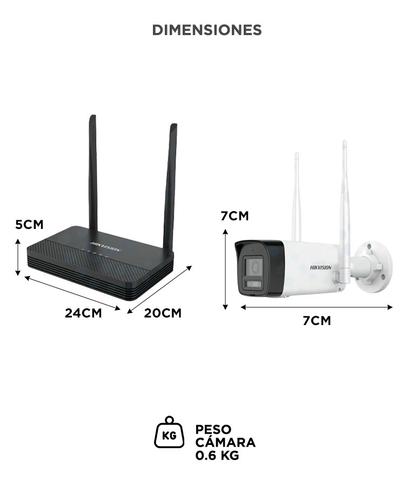 Kit Hikvision EasyLink WiFi DS-J142ISTD con 2 Cámaras Bullet 1080p - 5