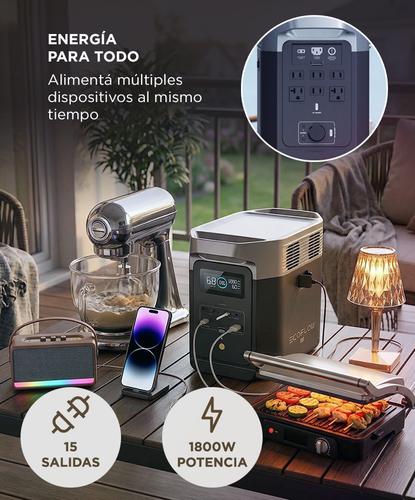 Estación de Energía Portátil EcoFlow Delta 2 1800W Expandible Carga Rápida con 15 Salidas y Energía Solar - 3