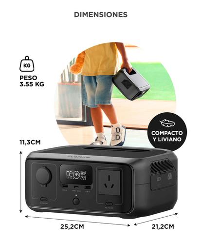 Estación de Energía Ecoflow River 3 UPS Batería Generador Solar 12V Auto Tecnología X-Stream - 5