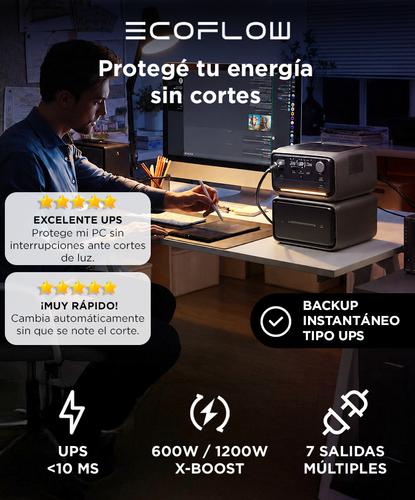Estación De Energía Portátil EcoFlow River 3 Plus UPS 600W  Carga Rápida Solar - 1