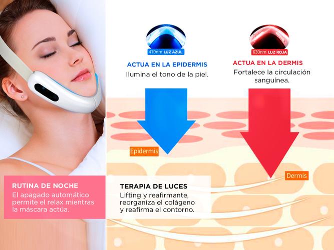 Mascara Facial de Electroestimulación Gadnic Reductora Lifting - 3