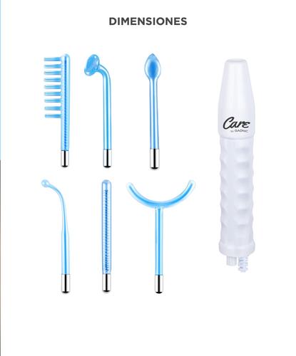 Equipo de Alta Frecuencia Care By Gadnic Reafirmante Facial 6 Electrodos - 6