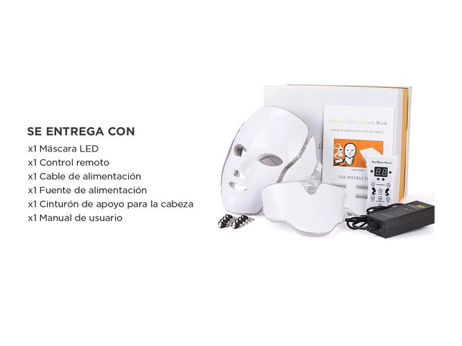 Mascara Facial Led Gadnic LT30 Terapia Acné Rejuvenecimiento  - 6