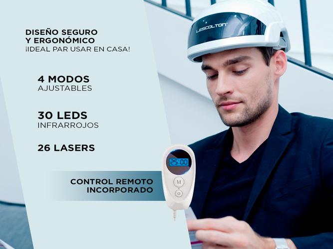 Casco Para El Crecimiento Del Cabello LESCOLTON D601 Con Infrarrojos Y Laser  Usado - 4