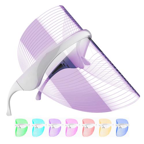 Máscara Led Facial 7 Luces Fototerapia Antiedad Rosacea Acne - 0