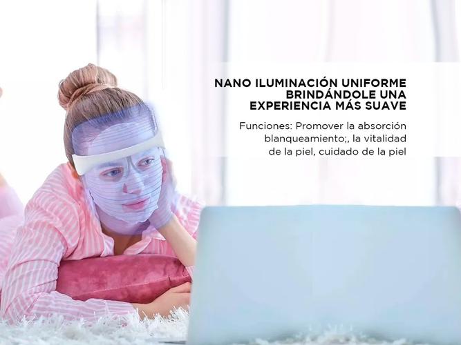 Máscara Led Facial 7 Luces Fototerapia Antiedad Rosacea Acne - 2