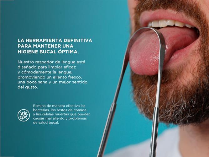 Raspador de lengua Gadnic de acero inoxidable - 2