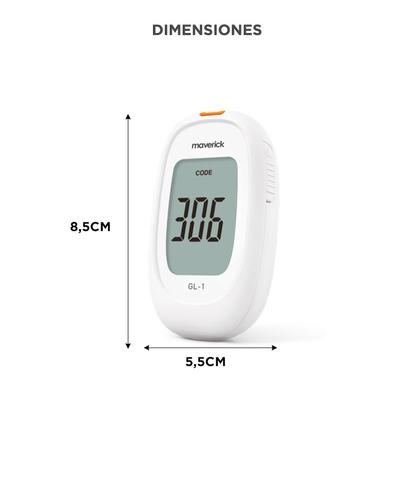 Glucómetro Digital Maverick Punzador Lancetas Medidor de Glucosa  - 4