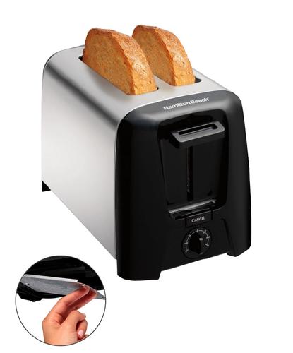 Tostadora Hamilton Beach 22614VAR 750W 2 Rebanadas 7 Niveles Acero Inoxidable Bandeja Migas - 6