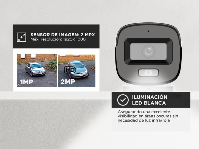 Cámara De Seguridad Hikvision ColorVu DS-2CE10DF0T-FS - 2