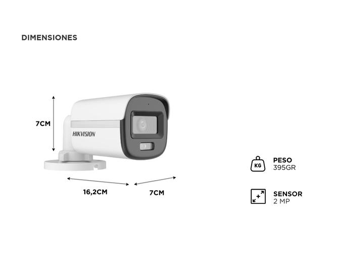 Cámara De Seguridad Hikvision ColorVu DS-2CE10DF0T-FS - 4