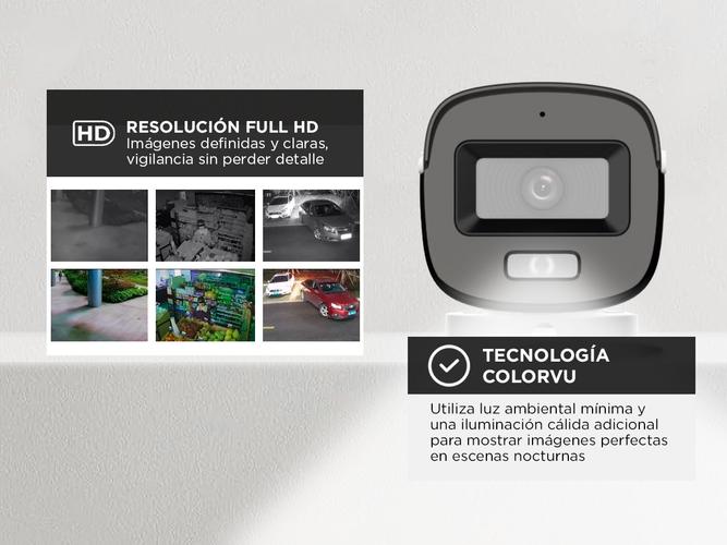 Cámara Seguridad Hikvision Colorvu Cctv 2mp Ds-2ce10df3t-pf Color Blanco - 2