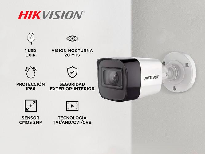 Cámara De Seguridad Hikvision DS-2CE16D0T-EXIPF Hd 1080p Exterior Ir - 1
