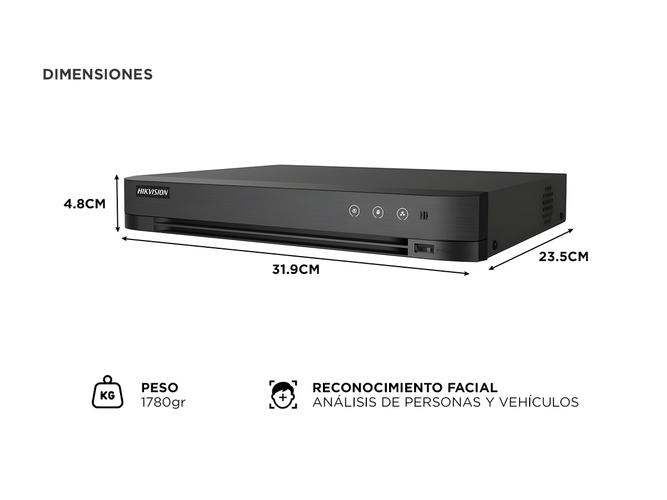 Dvr Hikvision 8 Canales IDS-7208HQHI-M1FA  - 4