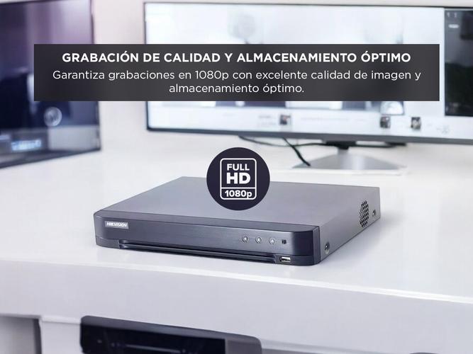 Dvr Hikvision 4 Canales IDS-7204HQHI-M1FA Reconocimiento Facial - 3