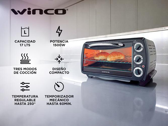 Horno electrico Winco 17 litros W517 1500W - 1