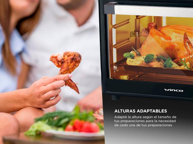 Horno electrico Winco 45 litros W1145 Temperatura regulable 100 a 250 - 4