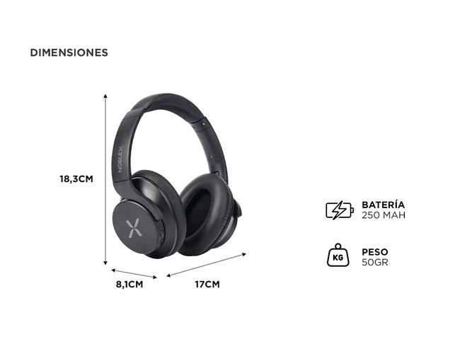  Auriculares Vincha Noblex  94HP550ANC Inalambricos Cancelación de Ruido - 4