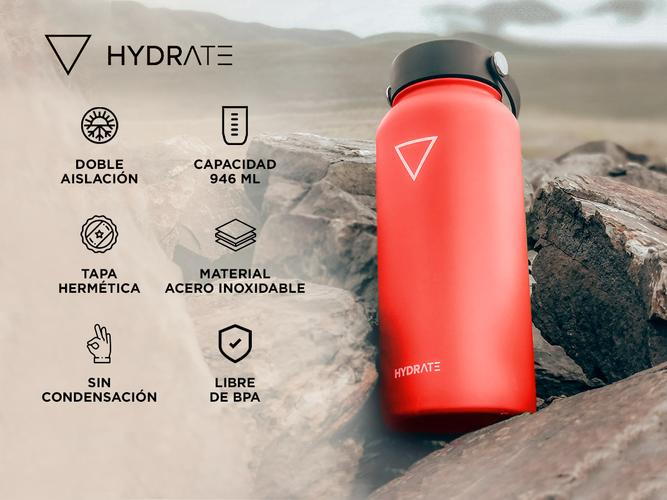 Termo Hydrate 946ml Frio Calor Acero Inoxidable  - 1