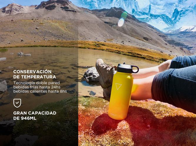 Termo Hydrate 946ml Frio Calor Acero Inoxidable  - 2