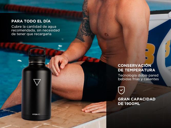 Termo Hydrate 1900ml Frio Calor Acero Inoxidable  - 2
