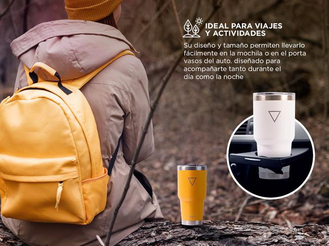 Vaso Hydrate 887 Ml Frio Calor Acero Inoxidable  - 3