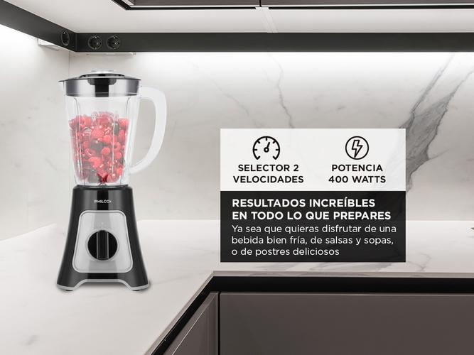 Licuadora de Vaso Philco 15L 400W Velocidades  Pulsador Outlet - 2