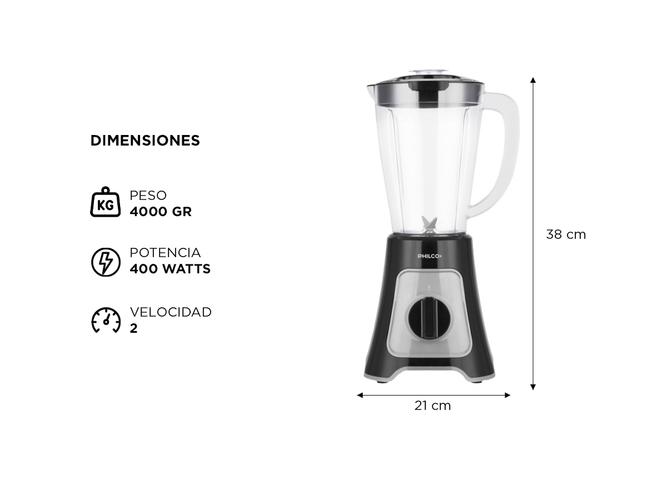 Licuadora de Vaso Philco 15L 400W Velocidades  Pulsador Outlet - 4