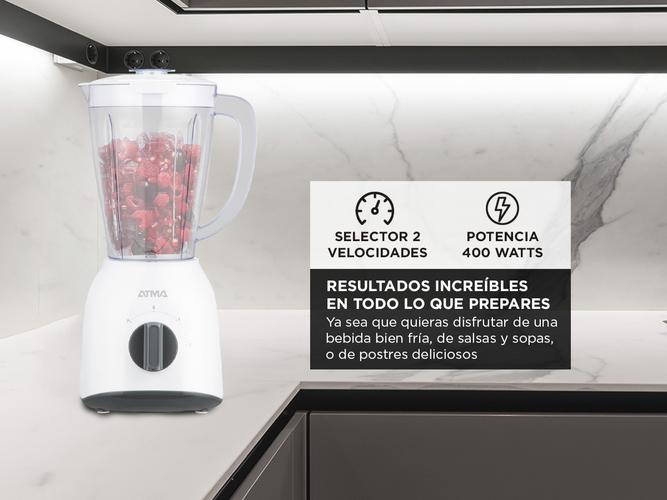 Licuadora de Vaso Atma 91LI8446AP Blanca 1.5 Lt 400W  - 2