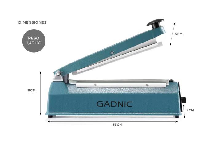 Selladora de Bolsas GADNIC S200 20cm Regulable Potencia  - 5
