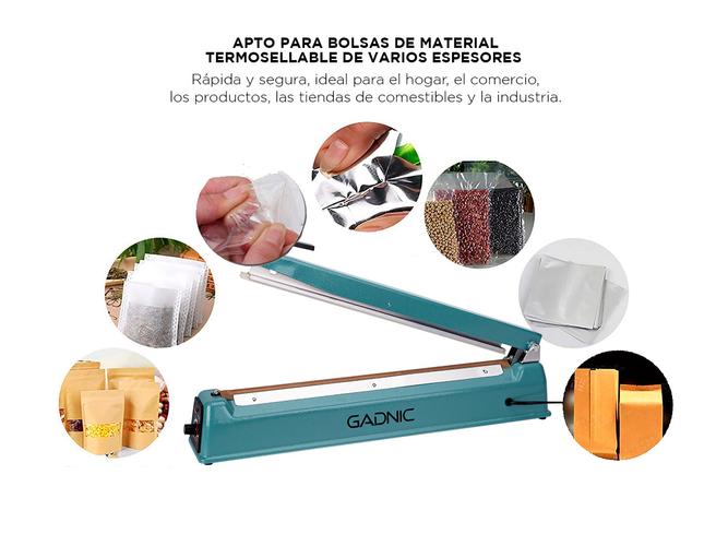 Selladora de Bolsas Gadnic S400 40cm c Regulador 8 Niveles Alta Potencia Usado - 2