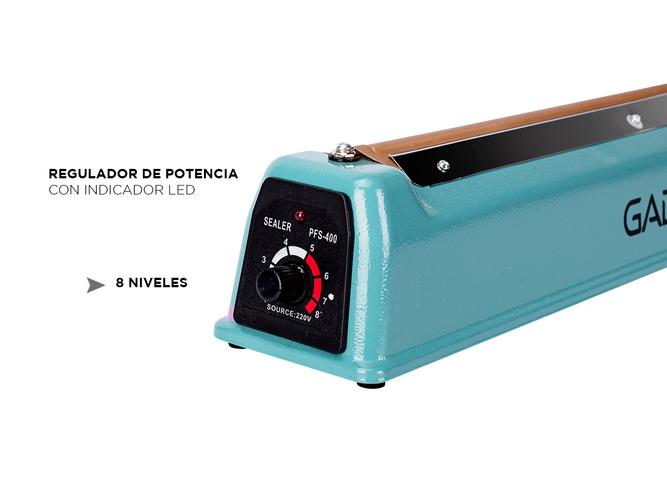 Selladora de Bolsas Gadnic S400 40cm c Regulador 8 Niveles Alta Potencia Usado - 3