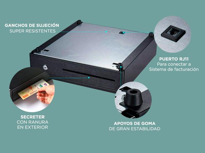 Caja Para Dinero Gadnic G335 Cerradura de Seguridad 3 Modos de Apertura Secreter - 2