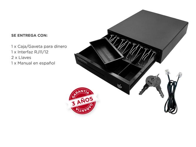 Caja Para Dinero Gadnic G335 Cerradura de Seguridad 3 Modos de Apertura Secreter - 6